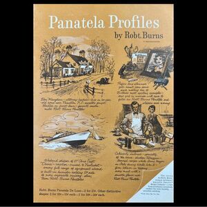 1959 Robert Burns Panatela Profiles Cigars Print 1950's Vintage Ad Magazine
